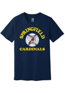 Summit Sportswear Springfield Cardinals Navy Blue Soft Arch Short Sleeve T Shirt