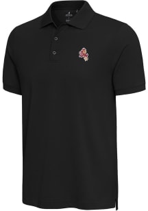 Antigua Arizona State Sun Devils Mens Black Nobel Short Sleeve Polo