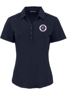 Cutter and Buck New England Revolution Womens Navy Blue Forge Eco Polo Short Sleeve Polo Shirt