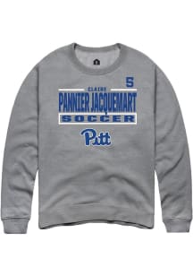 Claire Pannier Jacquemart Pitt Panthers Mens Graphite NIL Stacked Box Player Crew