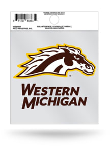Western Michigan Broncos Small Static Cling Auto Static Cling Decal - Brown