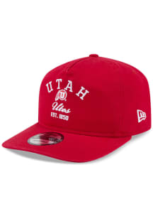 New Era Utah Utes Stacked 19TWENTY Adjustable Hat - Red