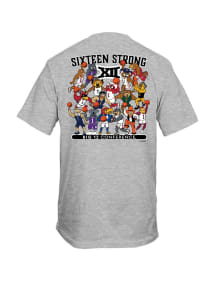 Big 12 Grey Basketball Illustration Short Sleeve T Shirt