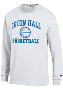 Champion Seton Hall Pirates White Basketball Jersey Long Sleeve T Shirt