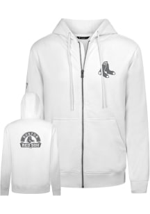 Levelwear Boston Red Sox Mens White Podium Arch Long Sleeve Full Zip Jacket