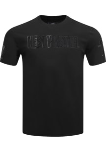 Pro Standard West Virginia Mountaineers Black Triple Black Short Sleeve Fashion T Shirt