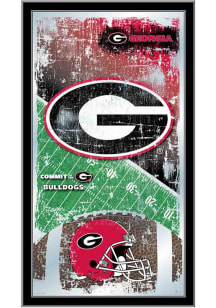 Georgia Bulldogs Football Hanging Back Bar Mirror