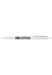 Central Michigan Chippewas Biz Click Stick Single Pen - White
