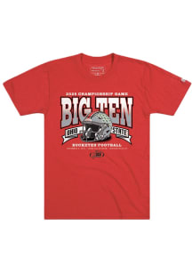 Homefield Ohio State Buckeyes Red Big Ten Football Championship Bound Short Sleeve T Shirt