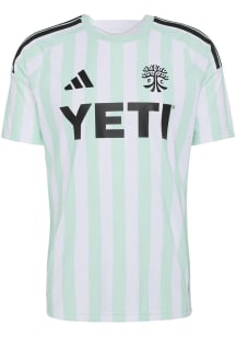 Austin FC Mens Adidas Replica Soccer The Rooted Away  Jersey - White