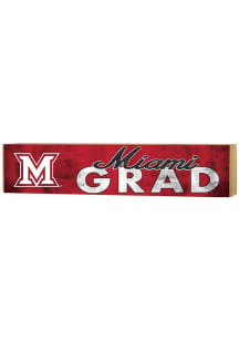 KH Sports Fan Miami RedHawks Grad graduation graphic Sign - Red