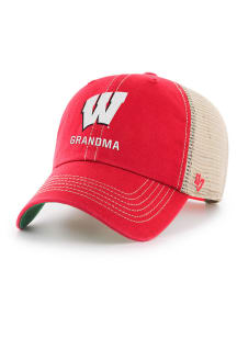 47 Wisconsin Badgers Grandma Trawler Adjustable Hat - Red