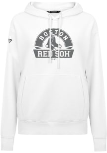 Levelwear Boston Red Sox Womens White Adorn Arch Hooded Sweatshirt
