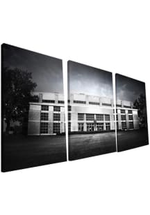 Kansas Jayhawks Allen Fieldhouse 24x48 Wall Art - Black