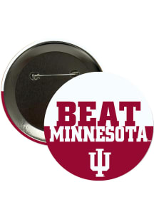 Indiana Hoosiers BEAT Minnesota 3in Button - Crimson