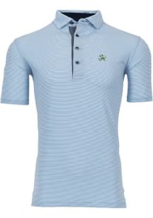 Greyson Notre Dame Fighting Irish Mens Light Blue Saranac Short Sleeve Fashion Polo