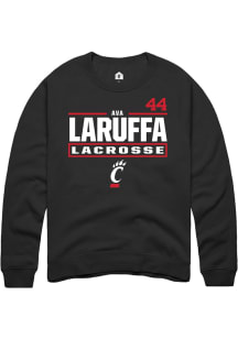 Ava LaRuffa Cincinnati Bearcats Mens Black NIL Stacked Box Player Crew