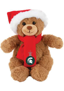 Michigan State Spartans Jardine  Holiday 10" Holiday Plush - Brown