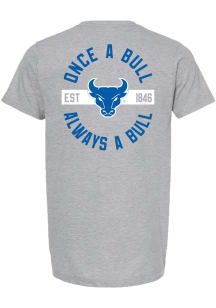 Summit Sportswear Buffalo Bulls Grey Front Back Short Sleeve T Shirt