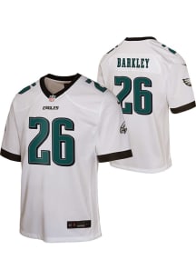 Saquon Barkley Philadelphia Eagles Youth White Nike Away Replica Football Jersey