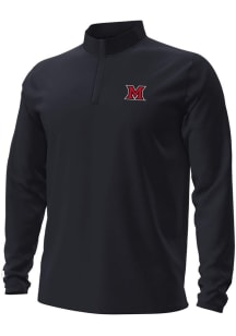 Under Armour Miami RedHawks Mens Black Motion Long Sleeve Qtr Zip Pullover
