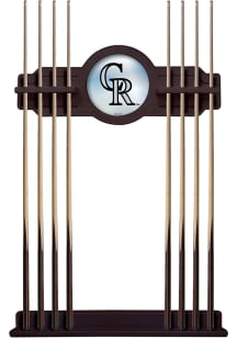 Colorado Rockies Solid Wood Cue Rack Pool Table