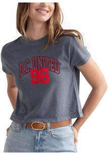 DC United Womens Charcoal Montauk Short Sleeve T-Shirt