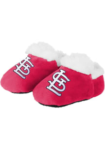 St Louis Cardinals Fuzzy Design Baby Slippers