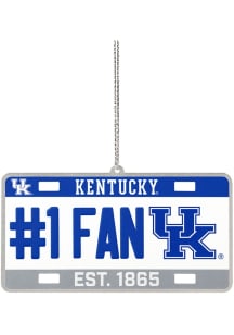 Kentucky Wildcats license plate Ornament - Blue