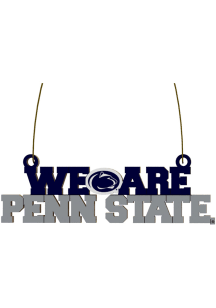 Penn State Nittany Lions wood slogan Ornament - Blue