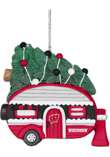 Wisconsin Badgers Wisconsin Camper Ornament - Cardinal