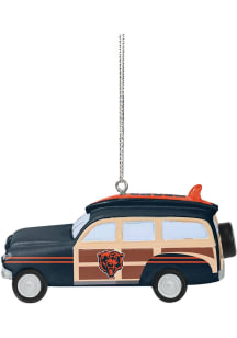Chicago Bears Station Wagon Ornament - Navy Blue