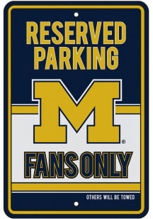 Forever Collectibles Michigan Wolverines Reserved Parking Sign - Blue