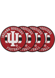 Indiana Hoosiers 4pk Die Cut Coaster - White