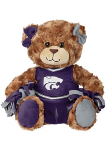 K-State Wildcats Forever Collectibles  10 Inch Teddy Bear Cheerleader Plush - Purple