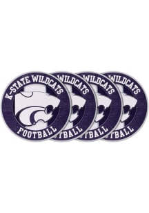 K-State Wildcats 4pk Die Cut Coaster - Purple