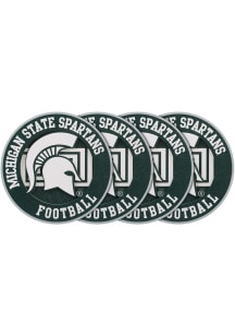Michigan State Spartans 4pk Die Cut Coaster - Green