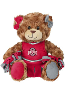 Ohio State Buckeyes Forever Collectibles  10 Inch Teddy Bear Cheerleader Plush - Red