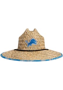 Forever Collectibles Detroit Lions Brown Floral Straw Mens Bucket Hat