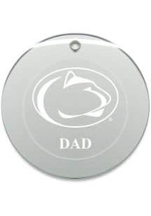 Penn State Nittany Lions Dad Round Ornament - White