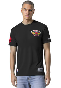 Pro Standard Toronto Raptors Black Born For Sports Mash Up Short Sleeve Fashion T Shirt