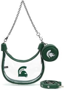 Michigan State Spartans Curved Womens Clear Tote