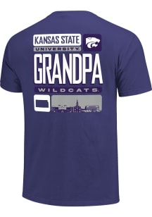 K-State Wildcats Purple Grandpa Tiles Short Sleeve T Shirt