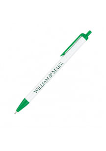 William & Mary Tribe DS Click 4pk Pen - Green