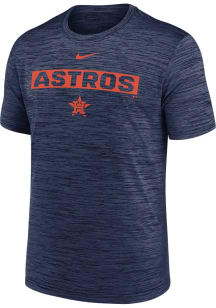 Nike Houston Astros Navy Blue Primetime Block Name Velocity Short Sleeve T Shirt