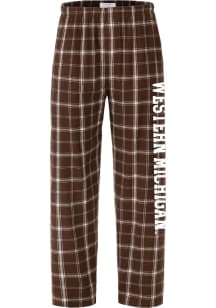 Western Michigan Broncos Mens Brown Team Name Sleep Pants