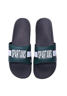 Michigan State Spartans Raised Logo Mens Slides