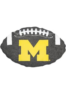 Michigan Wolverines Ball Garden Rock - Blue