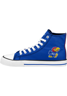 Forever Collectibles Kansas Jayhawks Blue Hi Top Mens Shoes