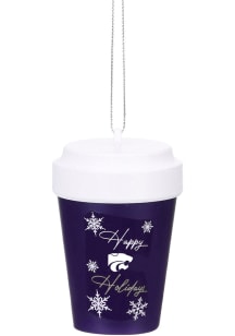 K-State Wildcats Coffee Cup Ornament - Purple